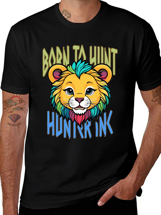 Born to Hunt Lion Graphic T-Shirt