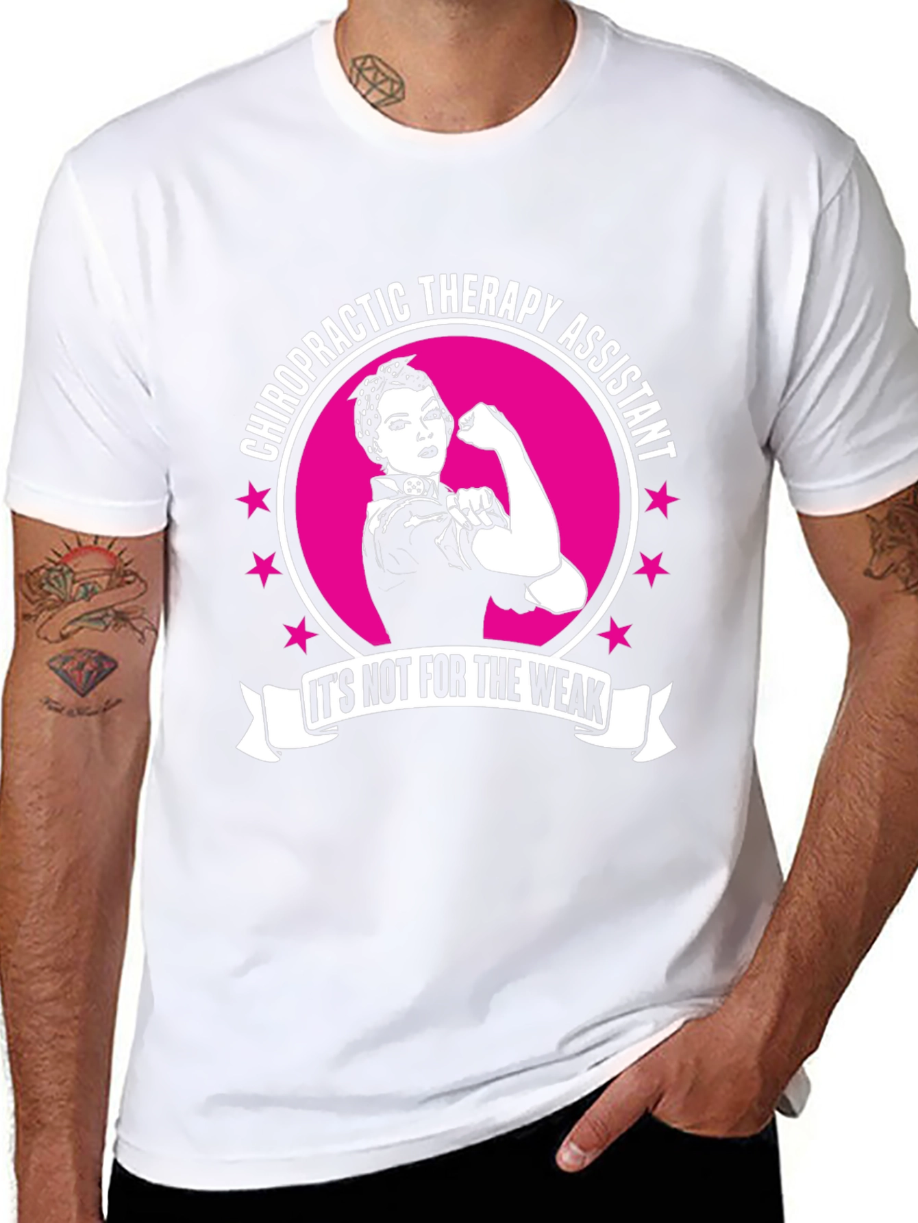 Chiropractic Therapy Assistant T-Shirt - Strong Women