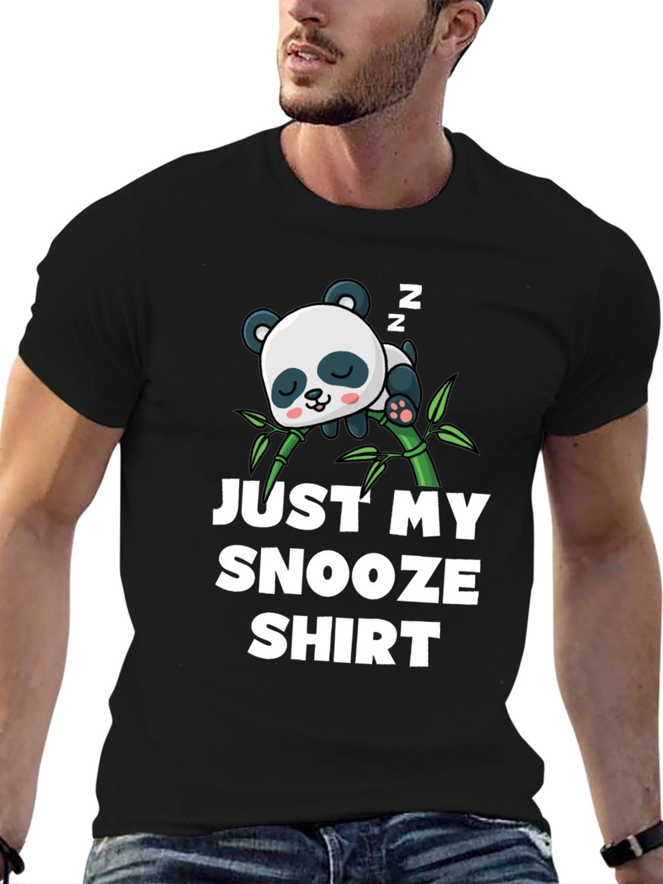Cute Panda Snooze T-Shirt - Sleepy Time Tee