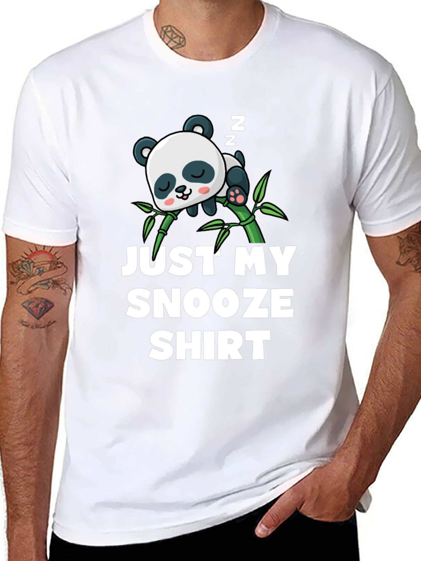 Cute Panda Snooze T-Shirt - Sleepy Time Tee