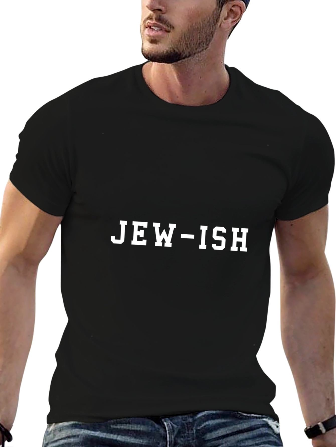 Jewish T-Shirt - Mens Black Graphic Tee