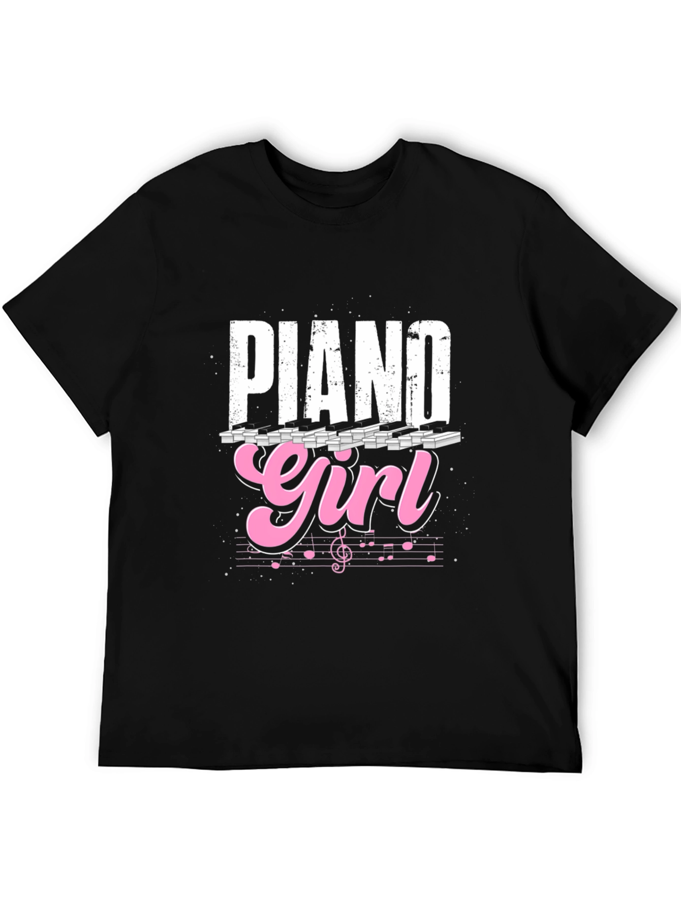 Piano Girl Graphic Tee - Musical Style