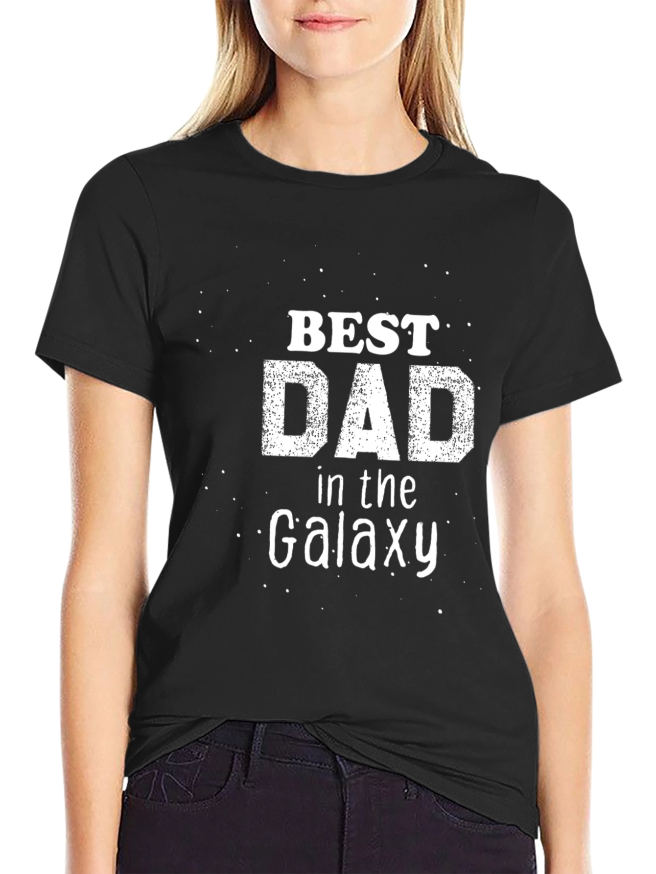 Best Dad in the Galaxy Black T-Shirt