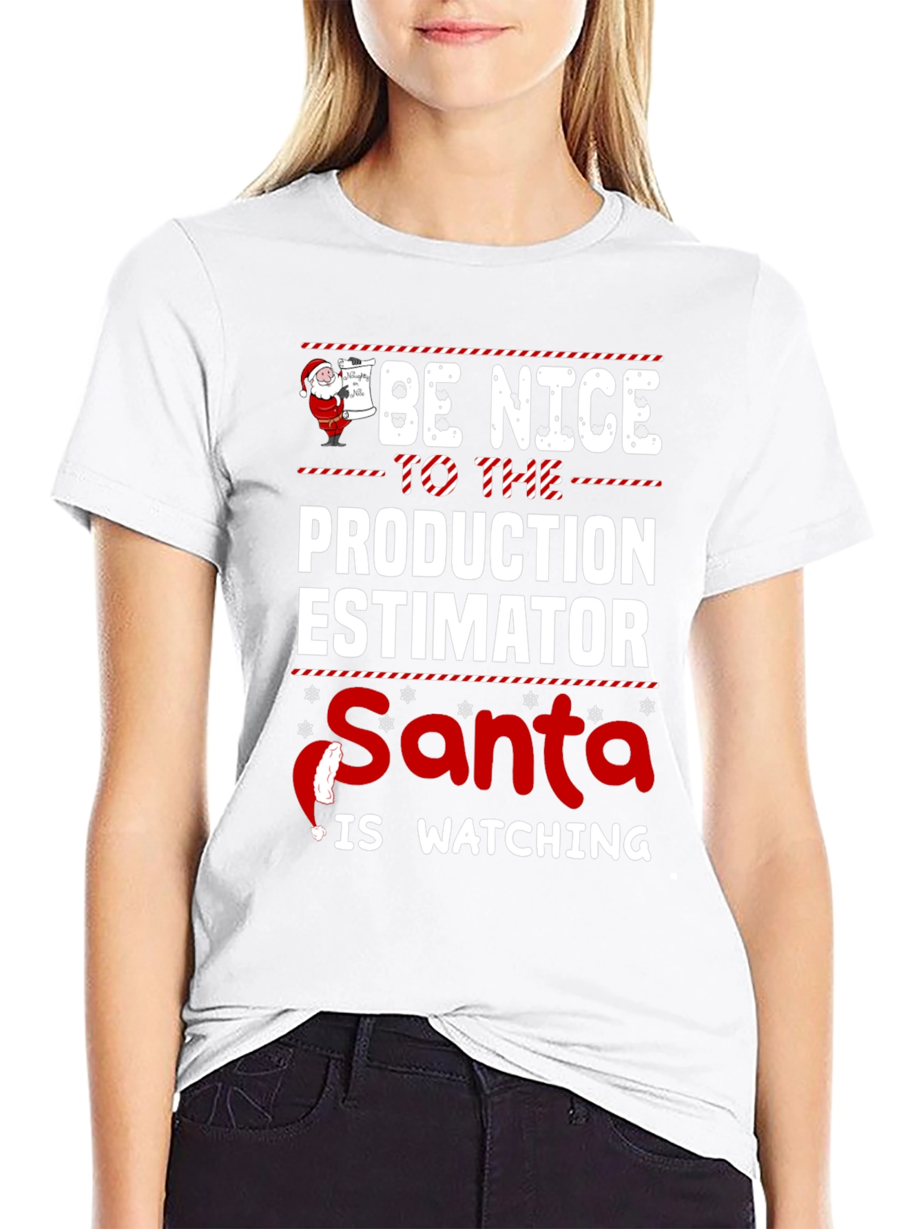 Funny Production Estimator Santa Christmas T-Shirt
