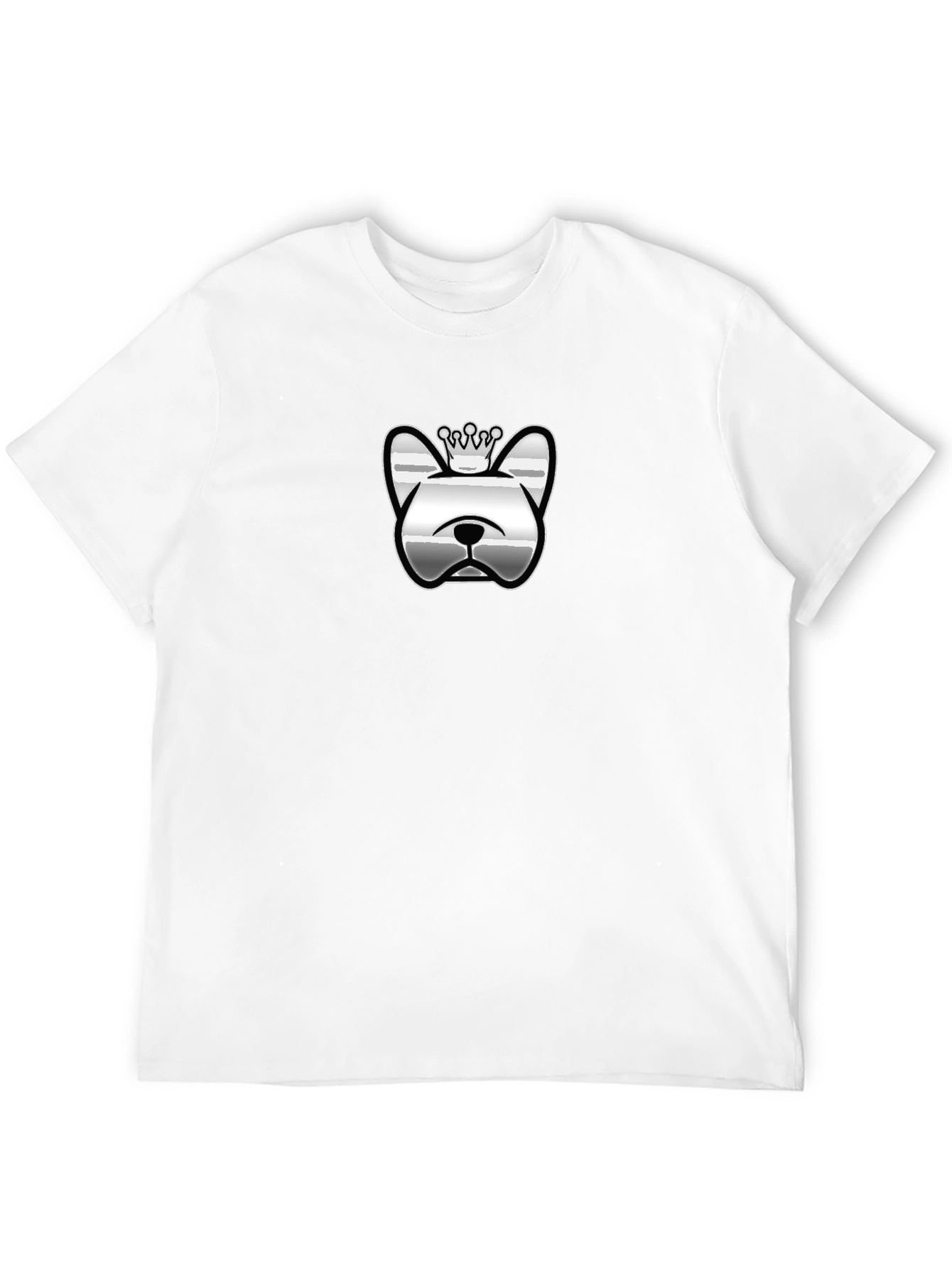 Dog Crown Graphic Black T-Shirt