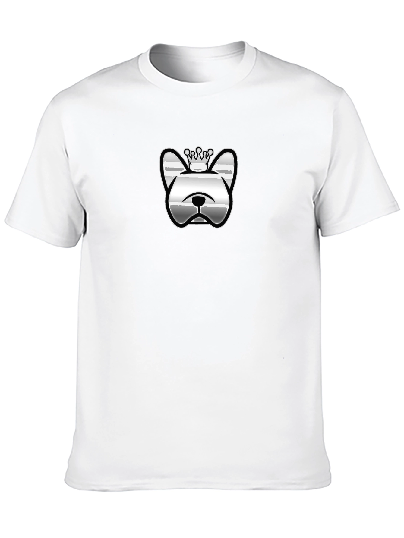 Dog Crown Graphic Black T-Shirt