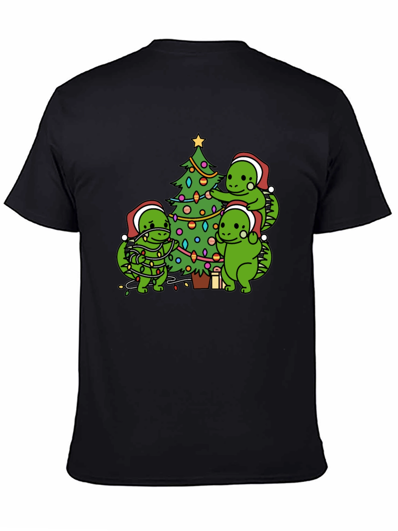 Festive Dinosaur Christmas T-Shirt
