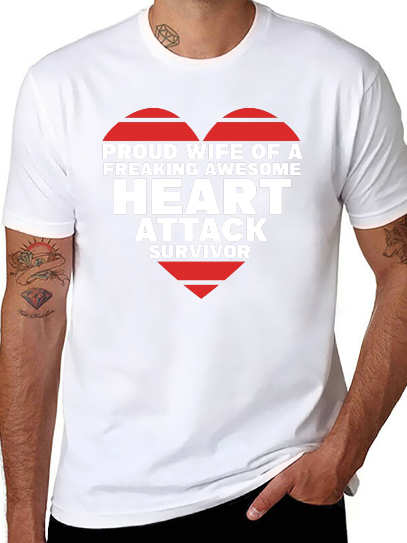 Proud Wife of Heart Attack Survivor T-Shirt