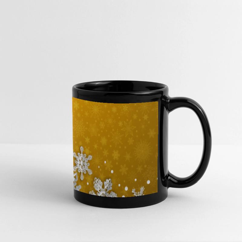 Yellow Snowflakes Pattern