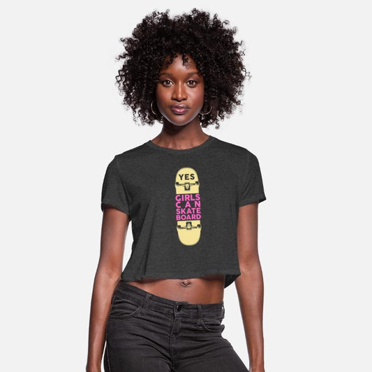 Yes Girls Can Skateboard Skater Skateboarder
