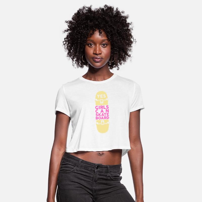 Yes Girls Can Skateboard Skater Skateboarder