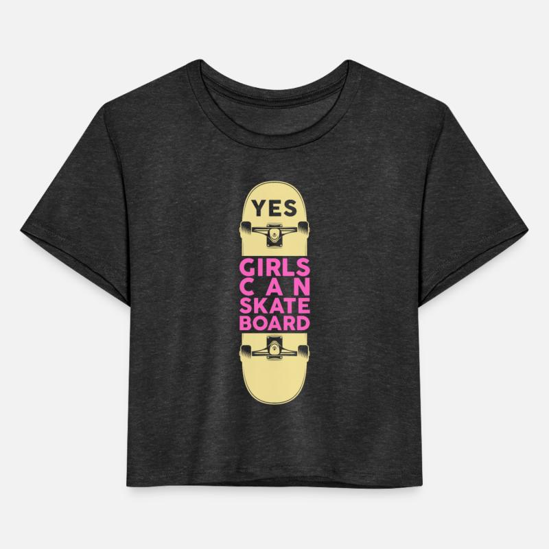 Yes Girls Can Skateboard Skater Skateboarder