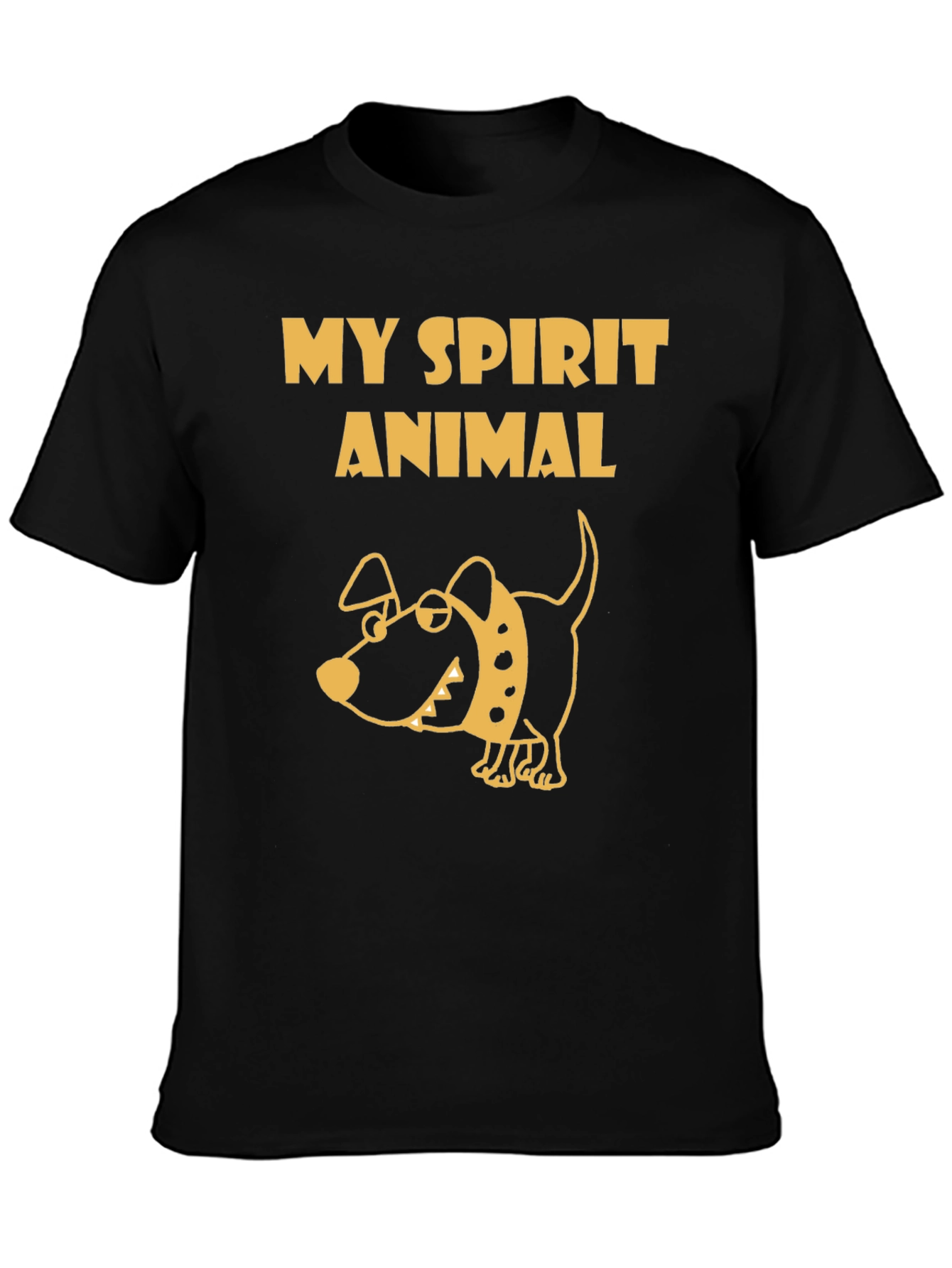 My Spirit Animal Dog T-Shirt - Black