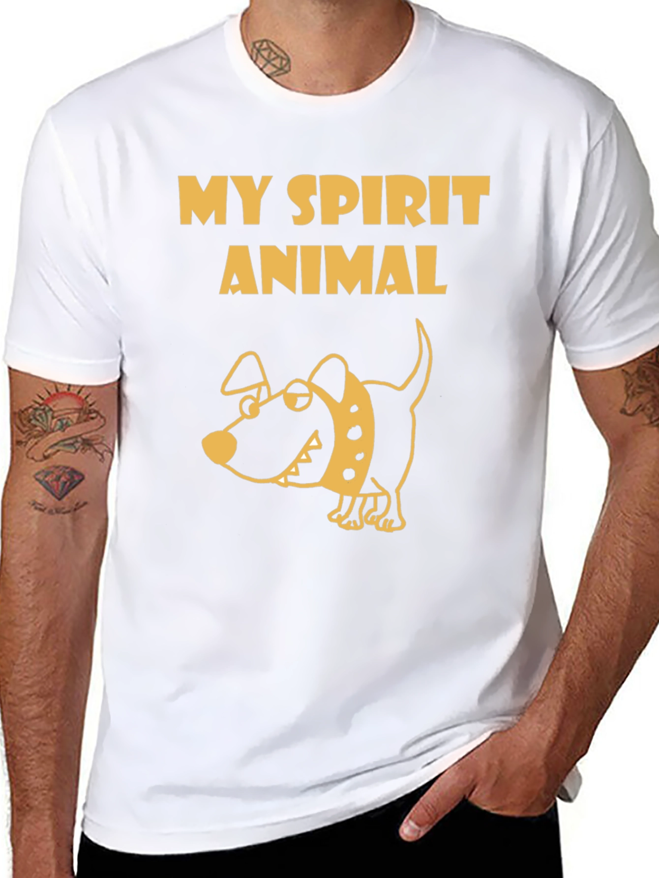 My Spirit Animal Dog T-Shirt - Black