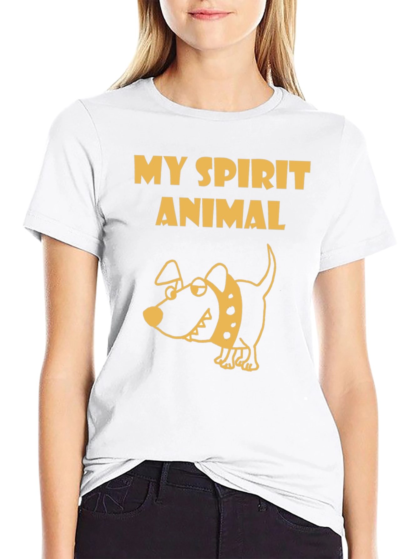 My Spirit Animal Dog T-Shirt - Black