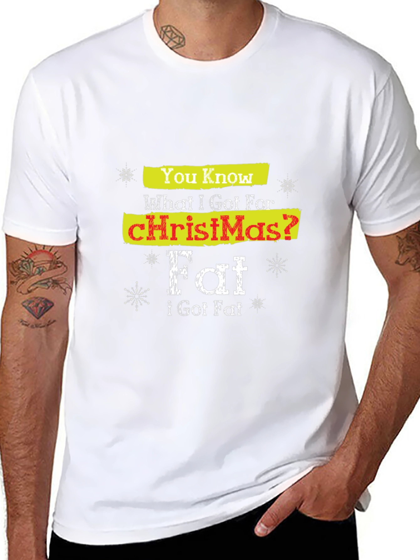 Funny Christmas Fat T-Shirt Holiday Tee