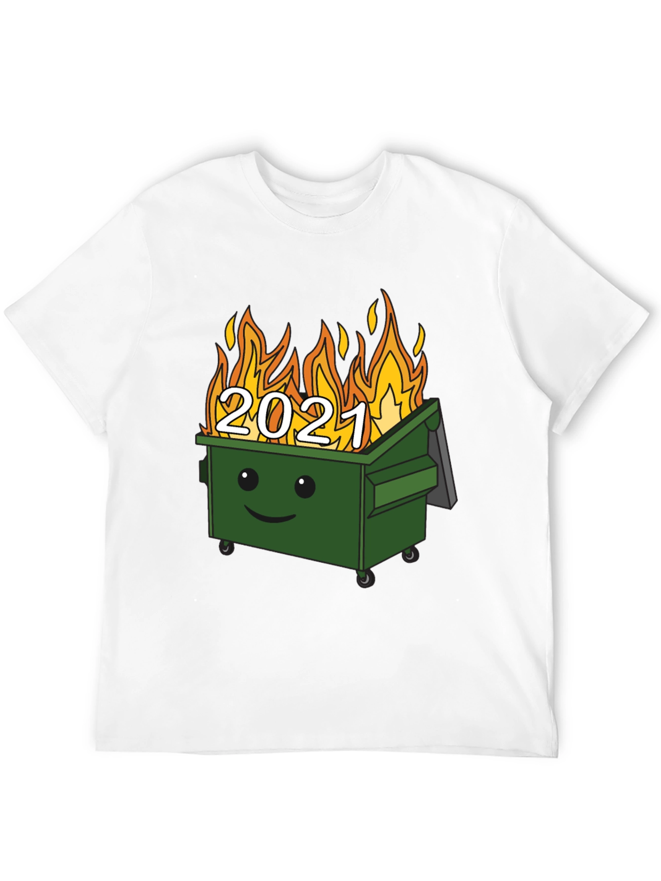 2021 Dumpster Fire Graphic Tee - Unisex Black T-Shirt