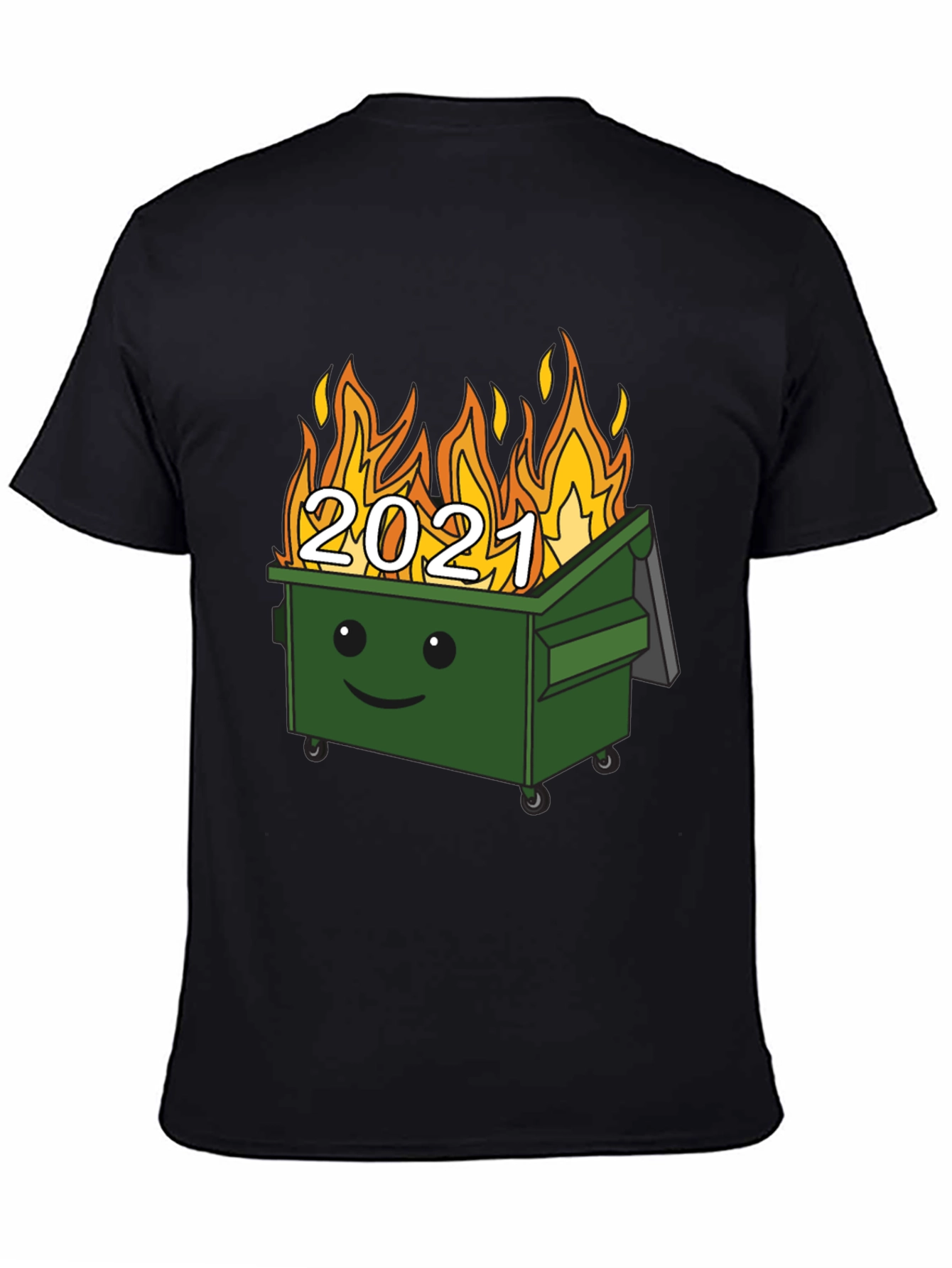 2021 Dumpster Fire Graphic Tee - Unisex Black T-Shirt