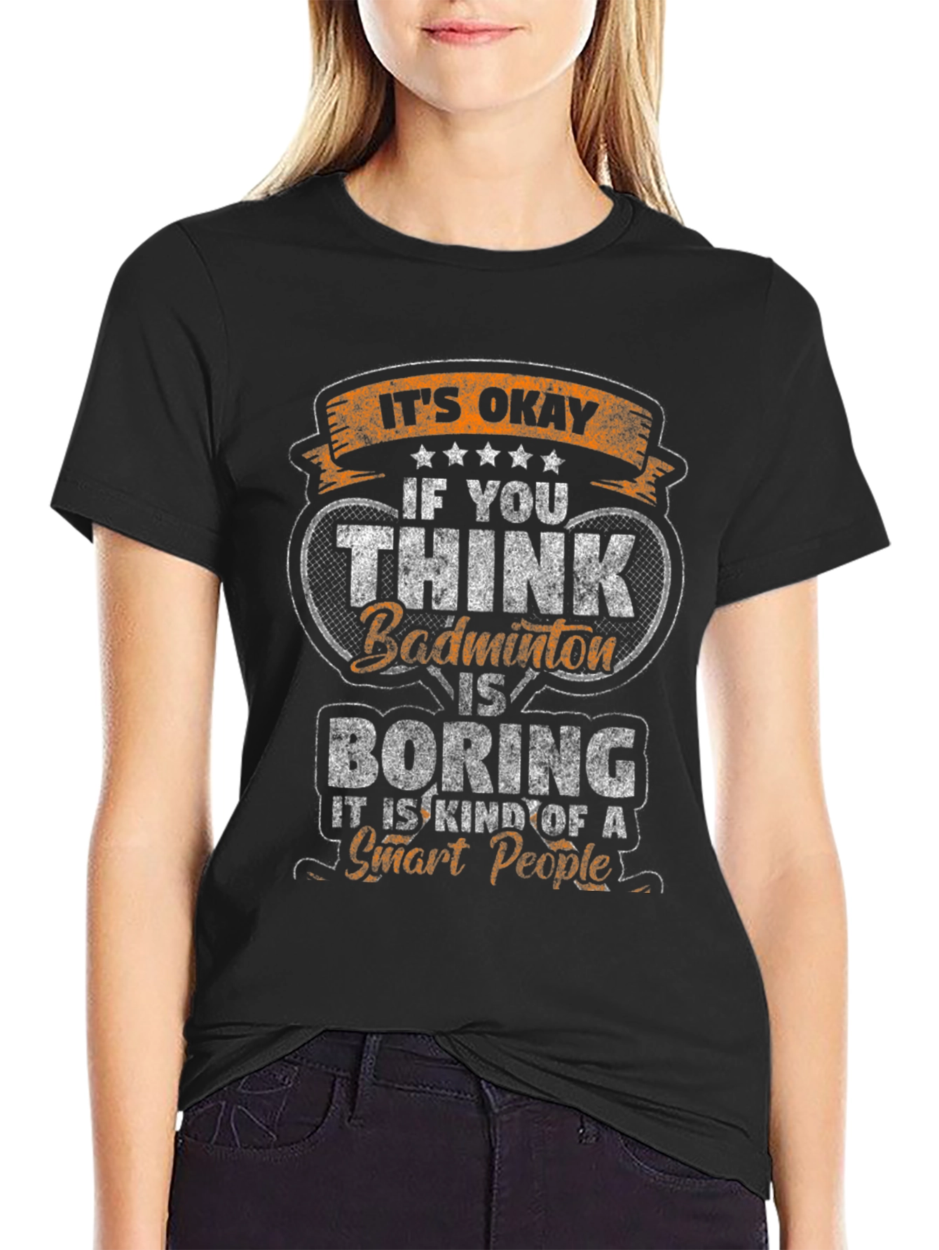 Badminton Smart People Graphic Tee