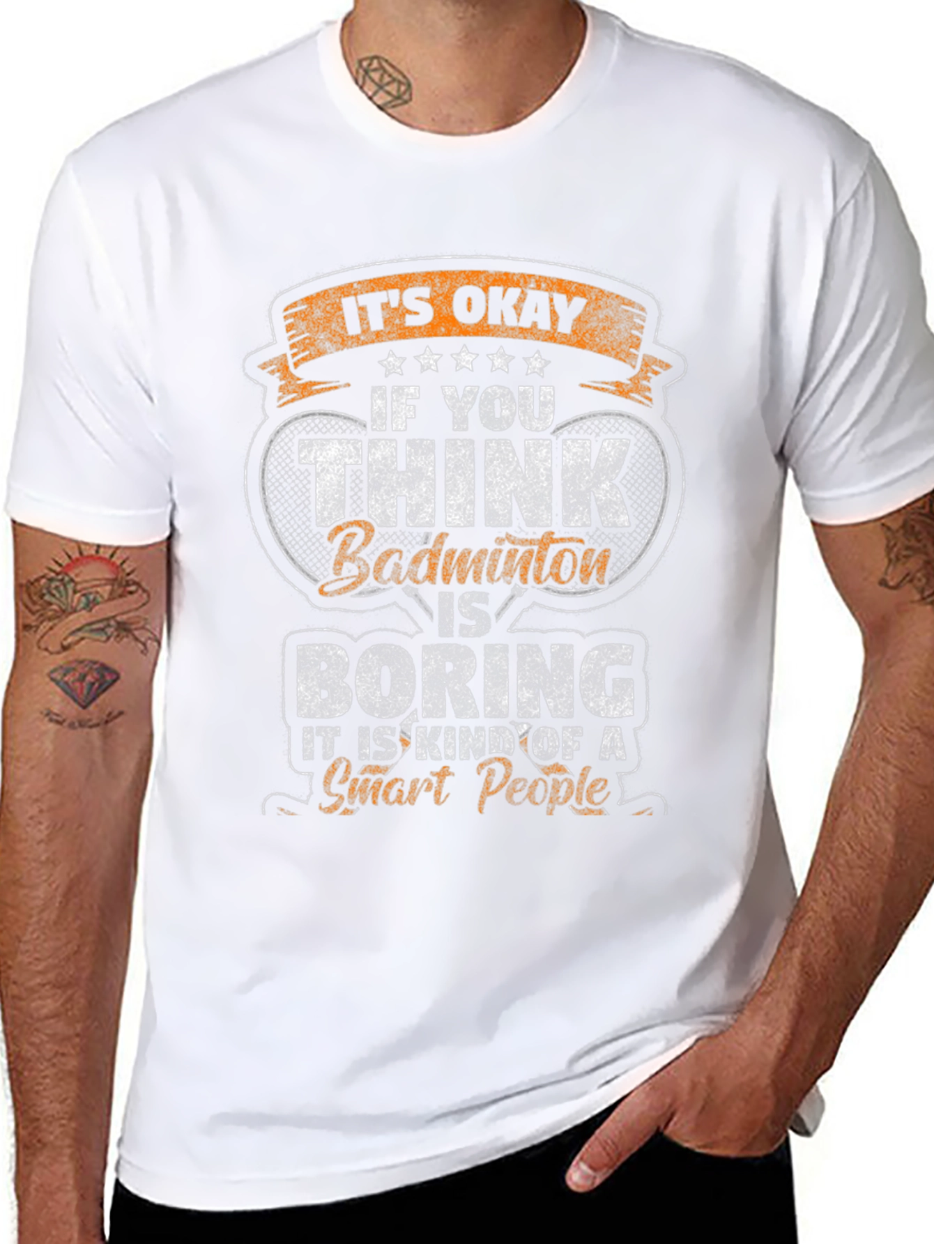 Badminton Smart People Graphic Tee