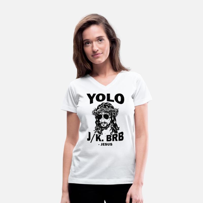 Yoloo Jk Brb Jesus Funny Christian