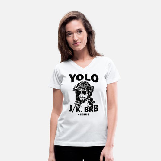 Yoloo Jk Brb Jesus Funny Christian