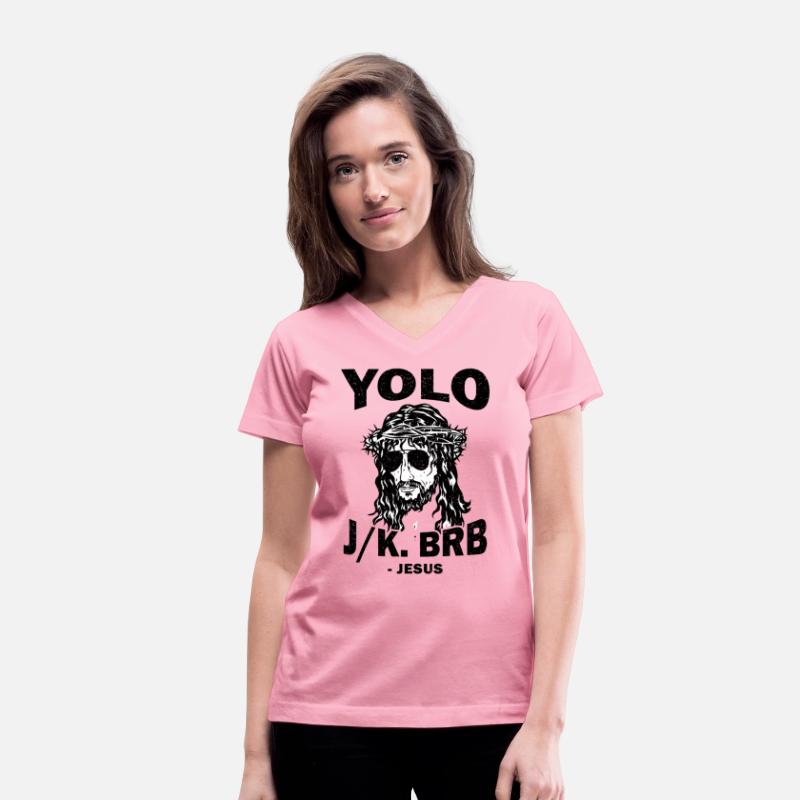 Yoloo Jk Brb Jesus Funny Christian