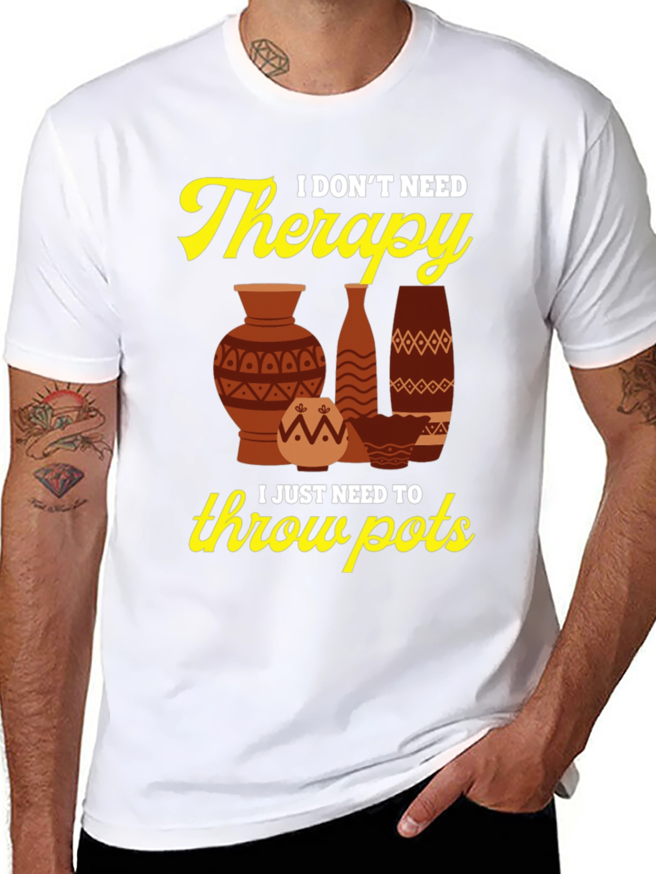 Therapy Throw Pots Graphic T-Shirt