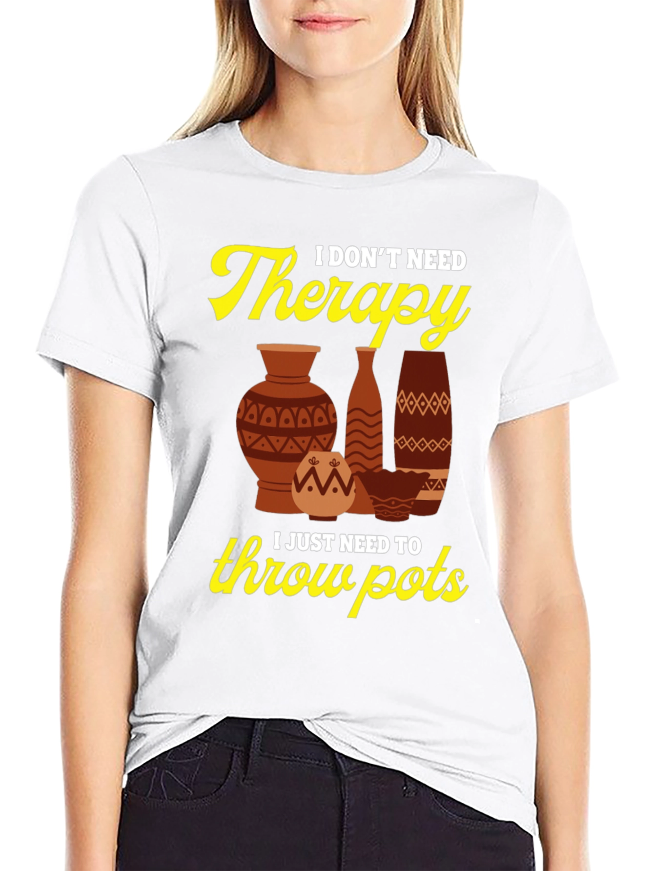 Therapy Throw Pots Graphic T-Shirt