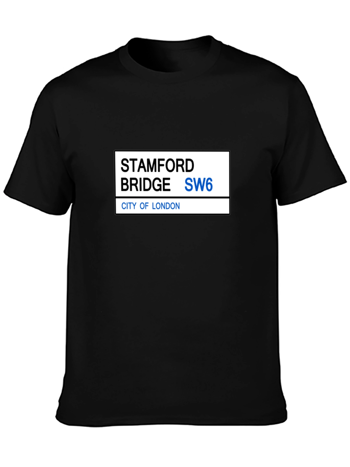 Stamford Bridge SW6 Black T-Shirt