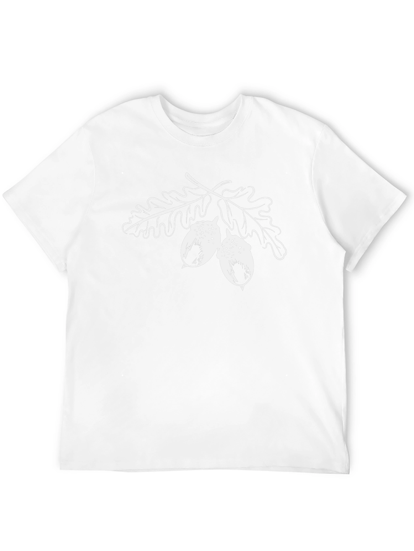 Oak Leaf and Acorn Graphic T-Shirt