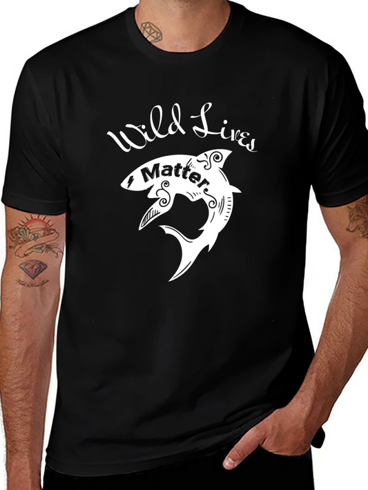 Wild Lives Matter Shark Graphic Tee