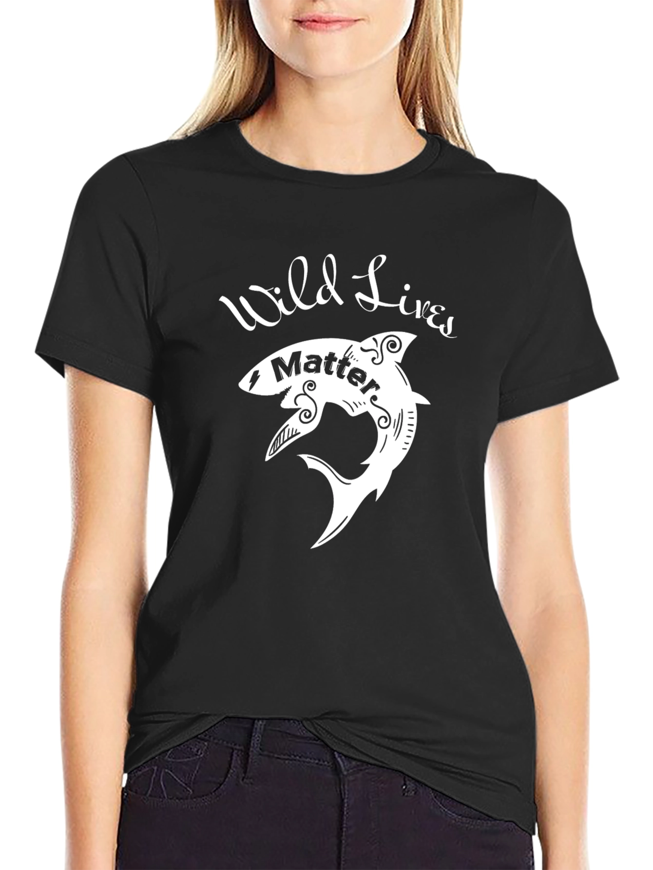 Wild Lives Matter Shark Graphic Tee