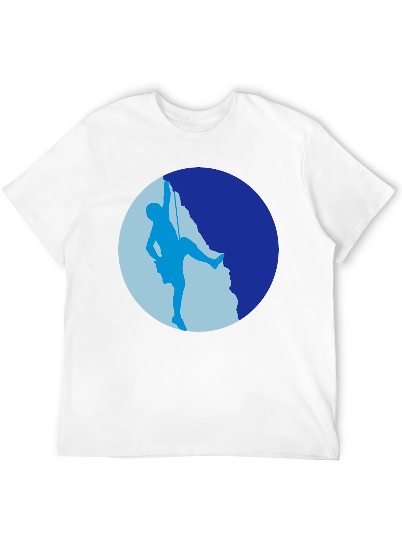 Rock Climbing Silhouette Graphic Tee - Black