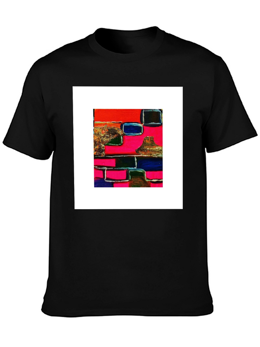 Abstract Art Graphic Tee - Modern Style