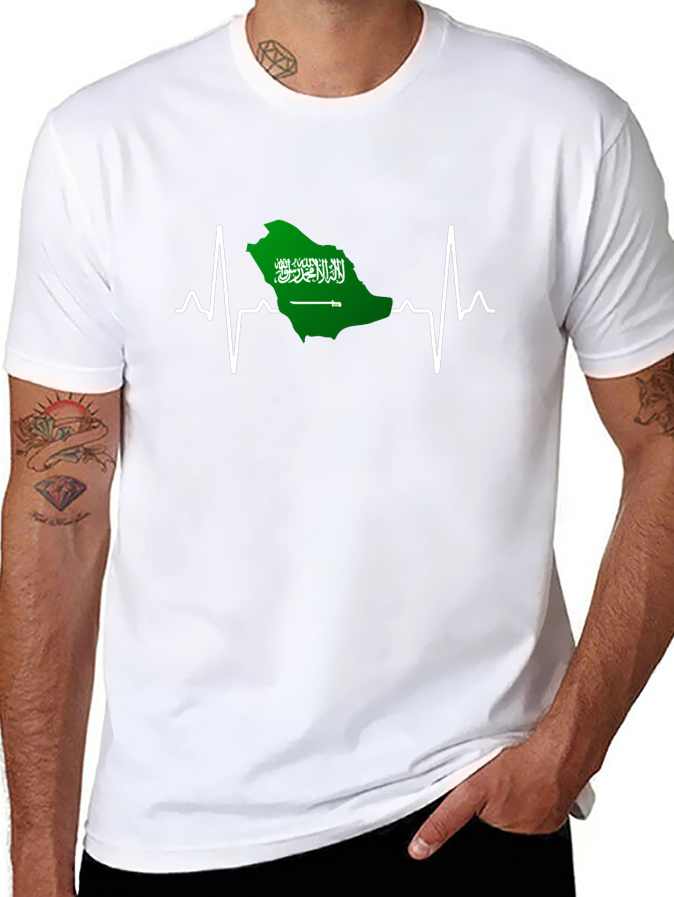 Saudi Arabia Heartbeat T-Shirt