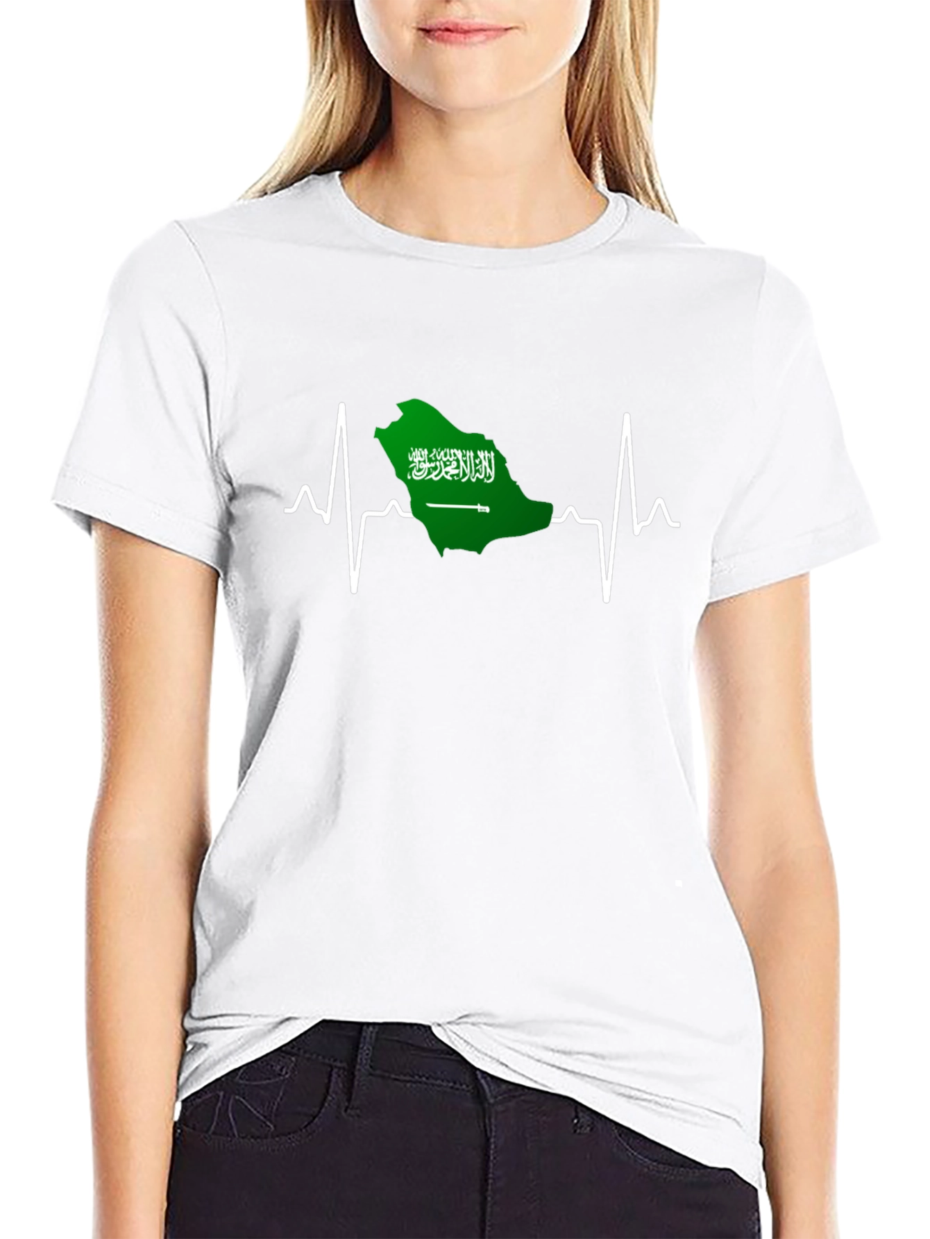 Saudi Arabia Heartbeat T-Shirt