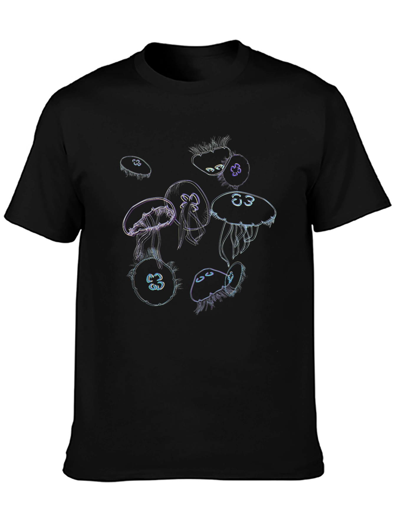 Jellyfish Graphic Black T-Shirt