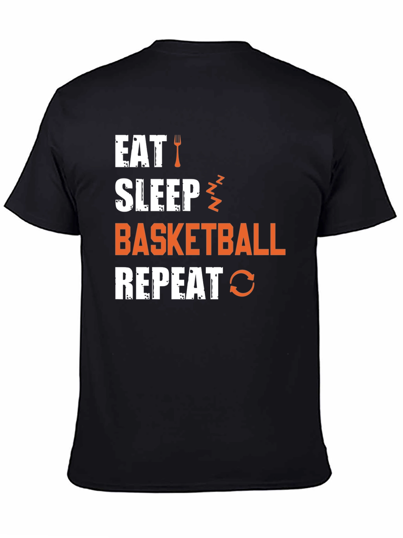 Eat Sleep Basketball Repeat Graphic Tee