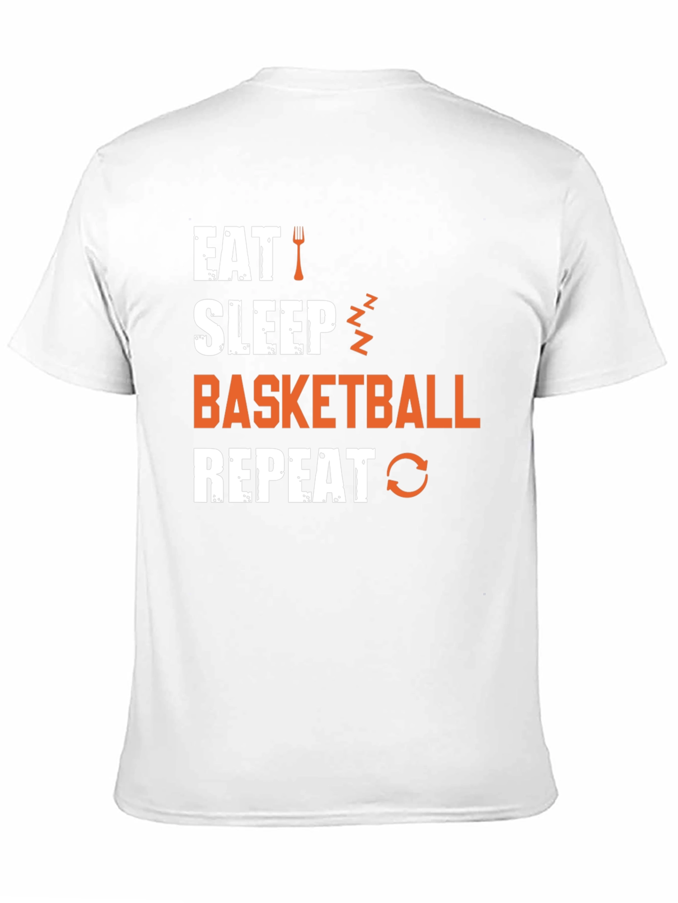 Eat Sleep Basketball Repeat Graphic Tee