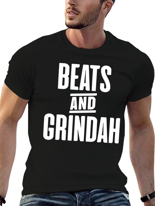 Beats and Grindah Black T-Shirt