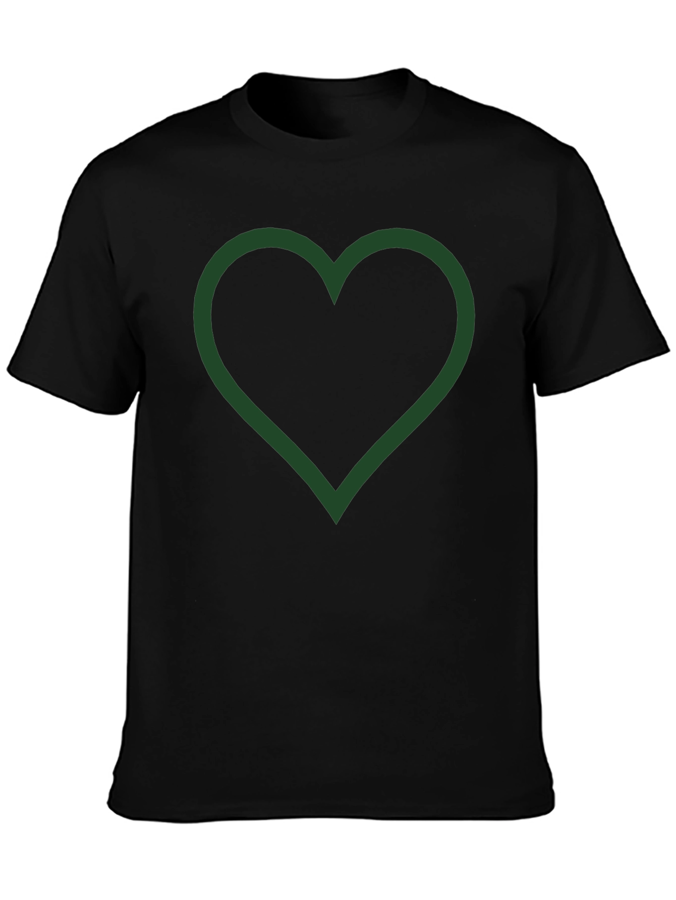 Heart Outline Graphic Tee - Casual Comfort Style
