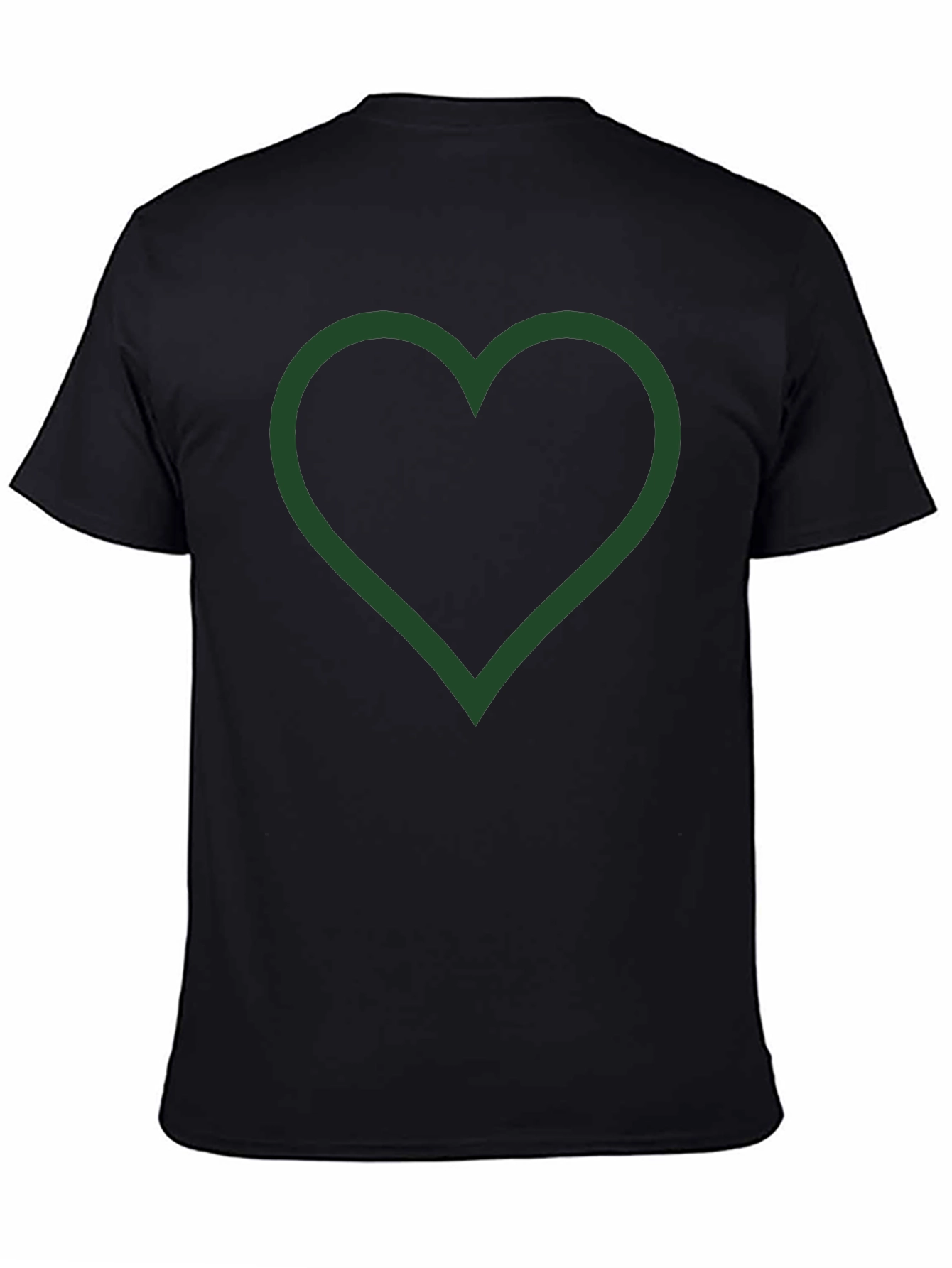 Heart Outline Graphic Tee - Casual Comfort Style