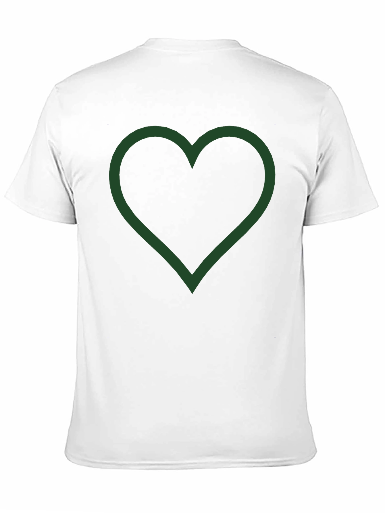 Heart Outline Graphic Tee - Casual Comfort Style