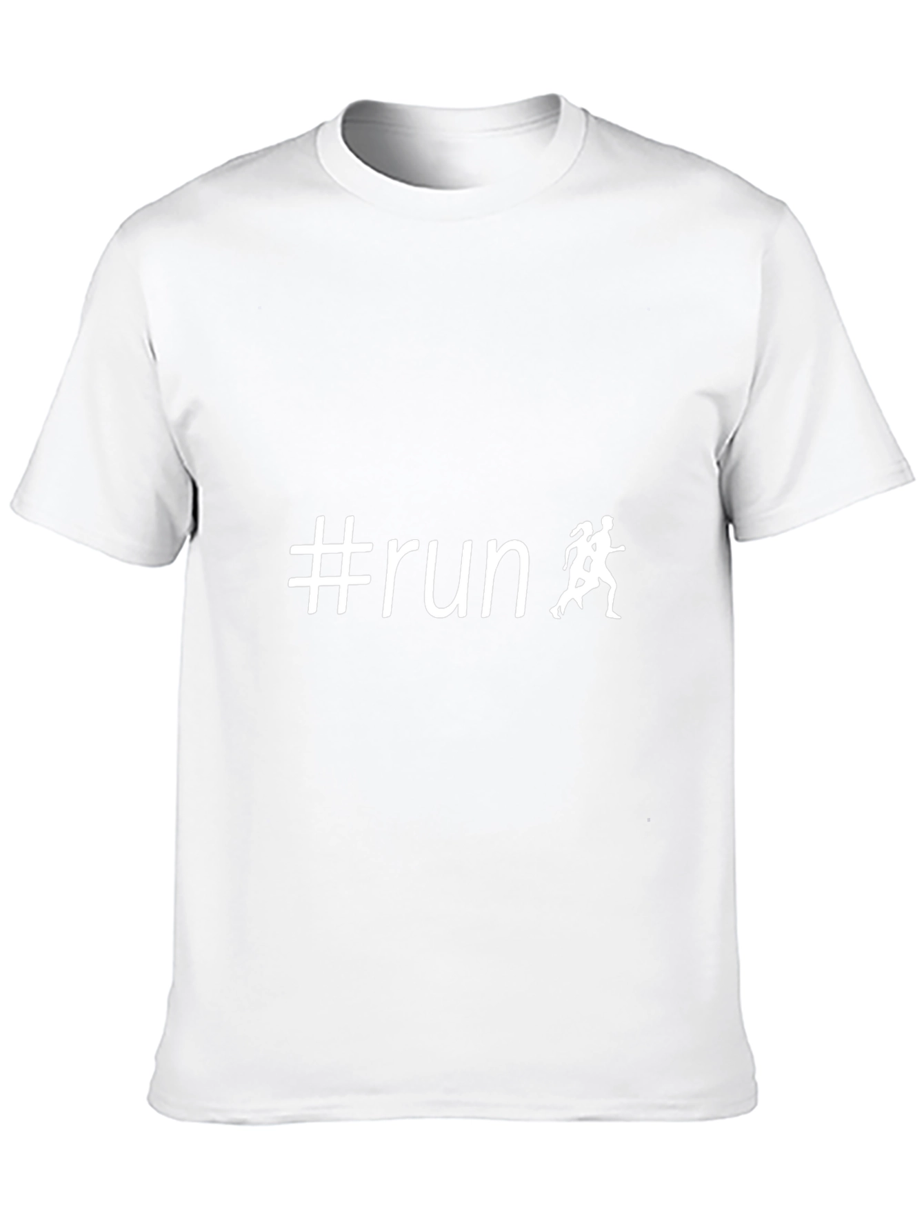 #Run T-Shirt - Black - Running Graphic Tee