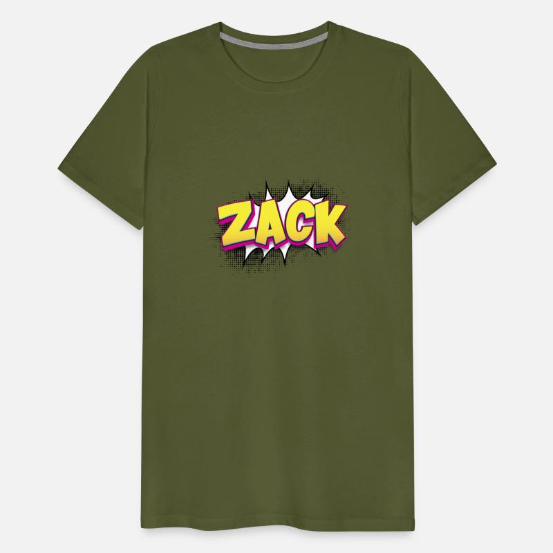Zack Custom Name Comic Book Style Pop Art, Zack