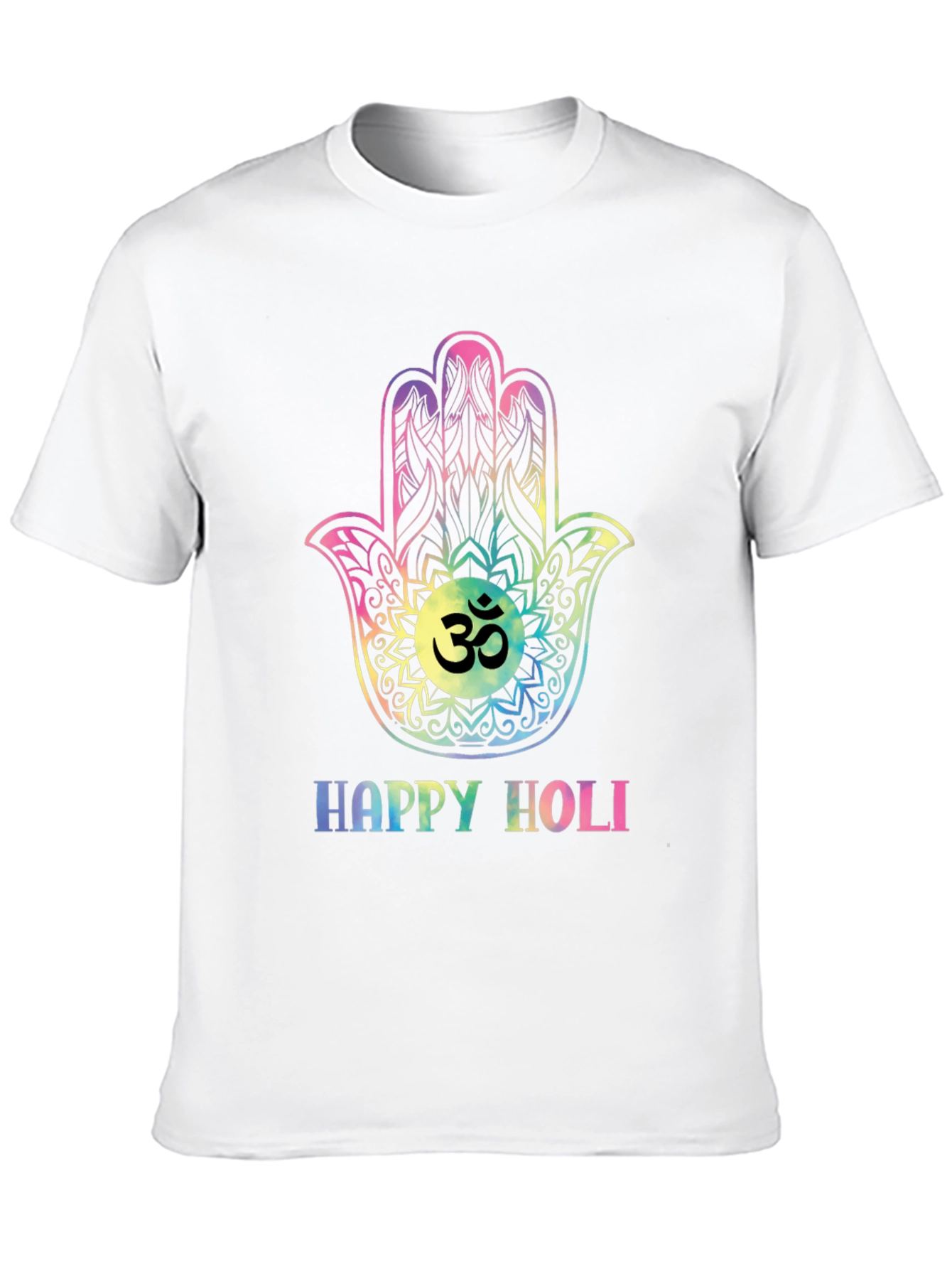 Happy Holi Hamsa Hand T-Shirt