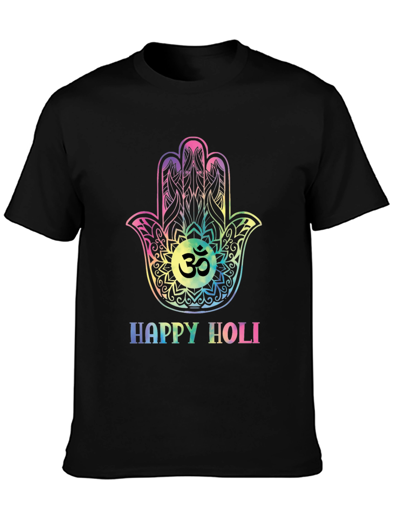 Happy Holi Hamsa Hand T-Shirt