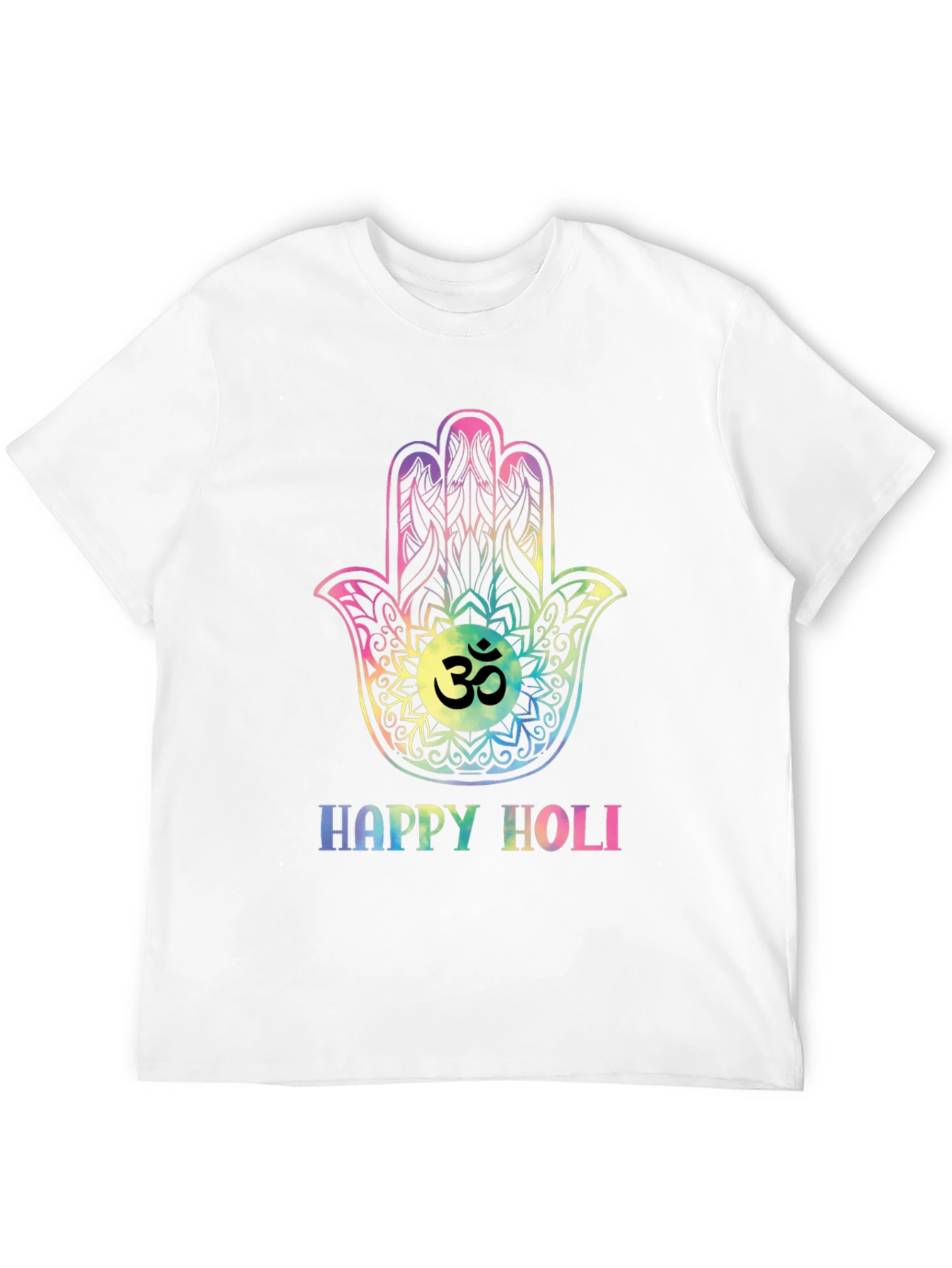 Happy Holi Hamsa Hand T-Shirt