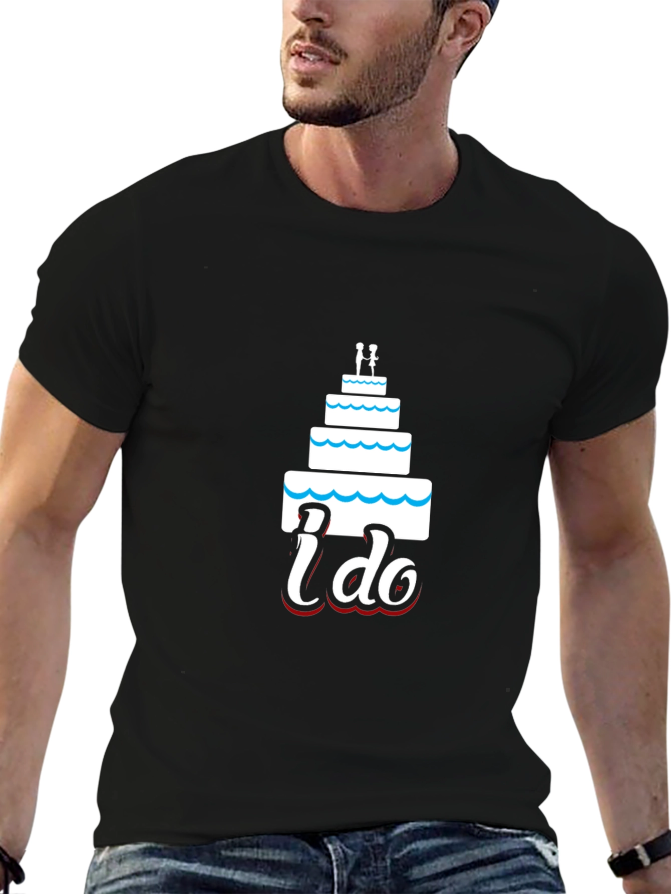 I Do Wedding Cake Graphic Tee